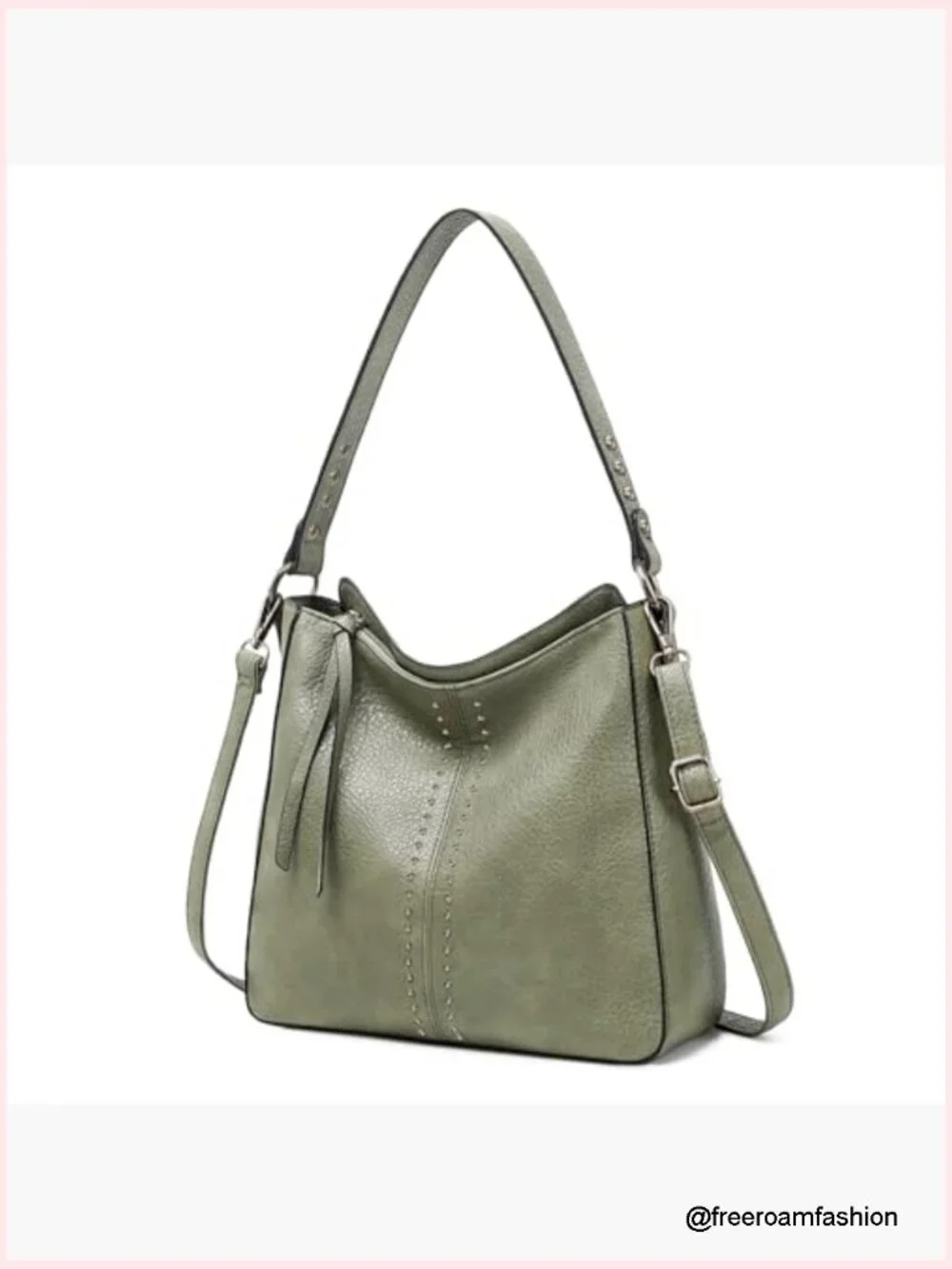 Large Capacity Convertible Hobo Bag with Adjustable Strap for Women